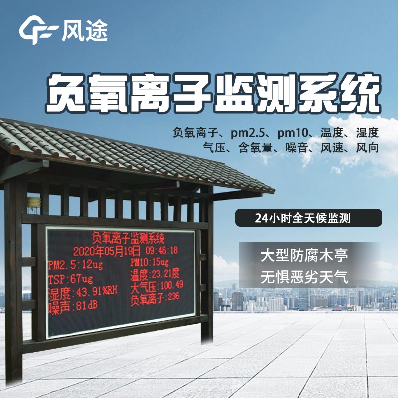 公園20分鐘效應，用負氧離子監測站保衛環境