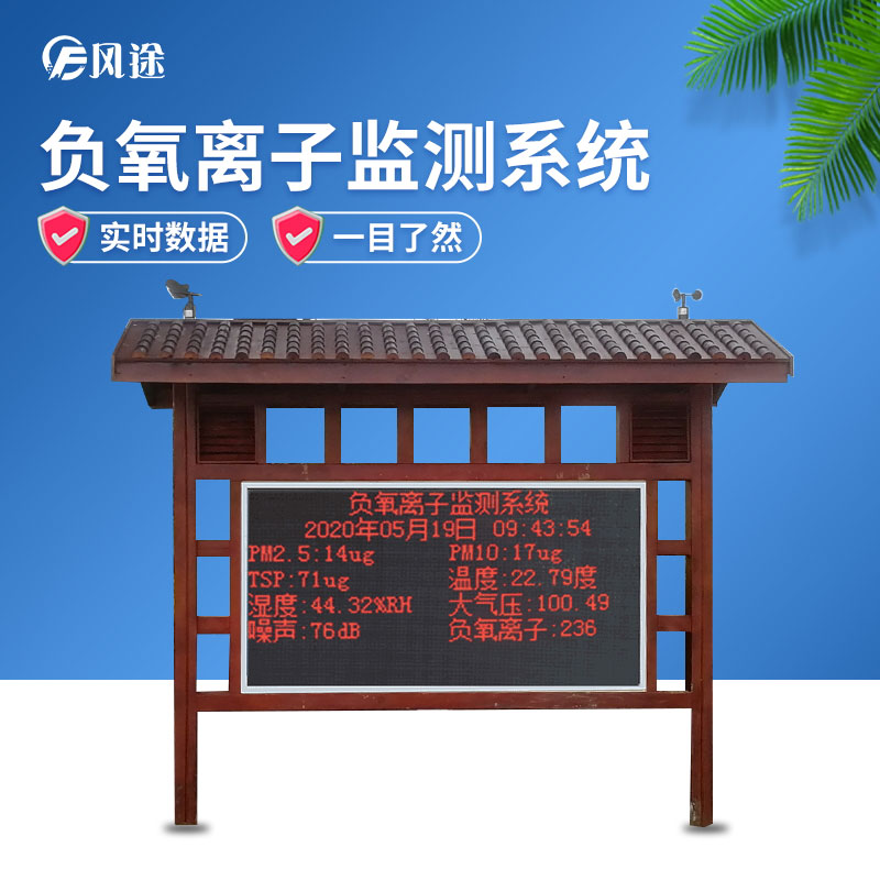 負氧離子監測系統，讓空氣清新指數看得見